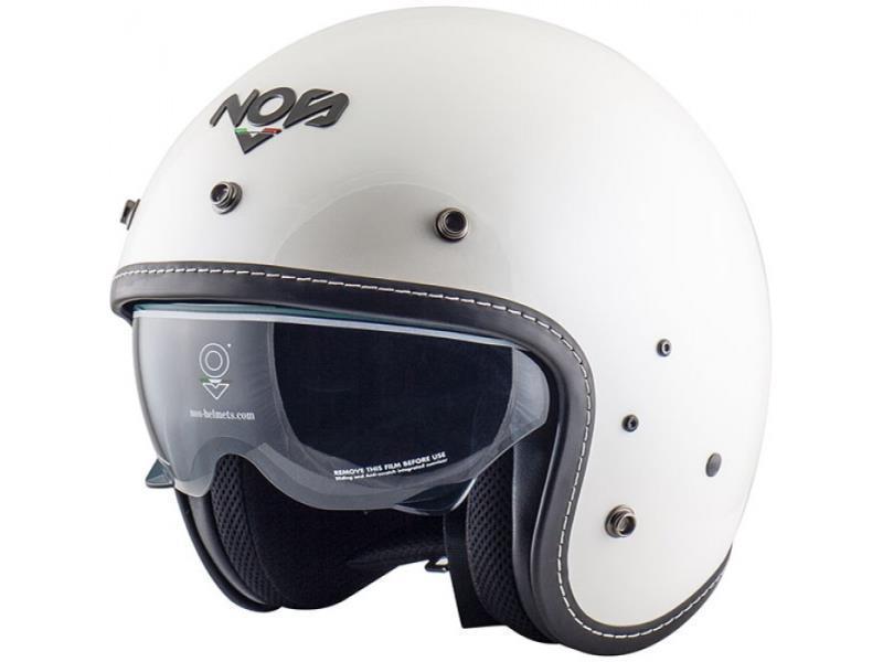 Nos NS1 casco moto vintage Bianco - caschi jet