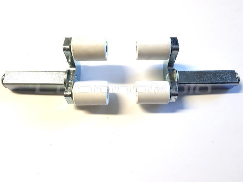Bastef Coppia supporti per cavalletto anteriore 20 x 20mm A rulli basculanti - cavalletti moto