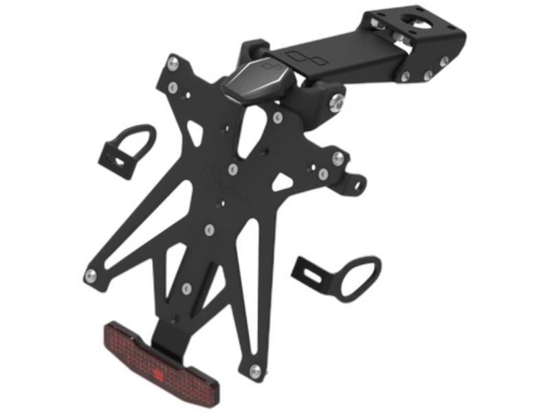 Lightech YA122 Porta targa Yamaha R6 17 / 20 regolabile Nero - porta targa