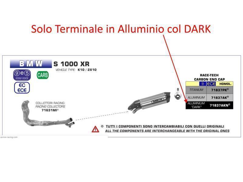 Arrow Terminale BMW S 1000 XR 15 / 19 Race Tech / Coppa carbonio - scarichi e terminali