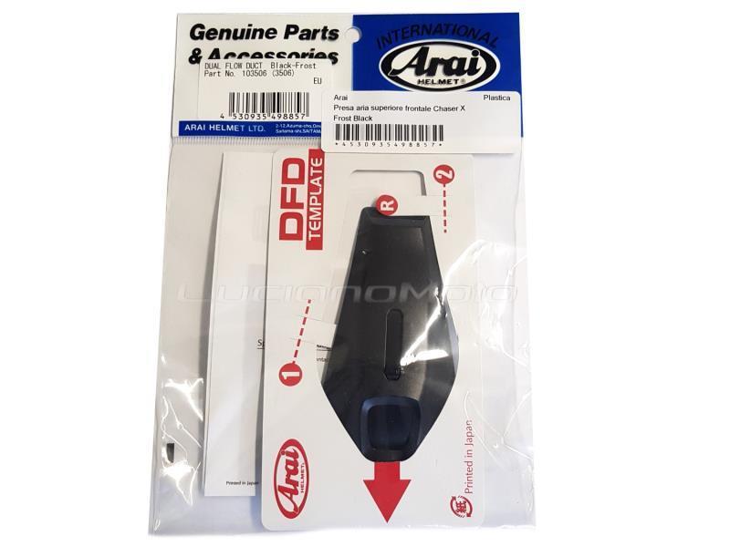 Arai Presa aria superiore frontale Chaser X Frost Black - ricambi
