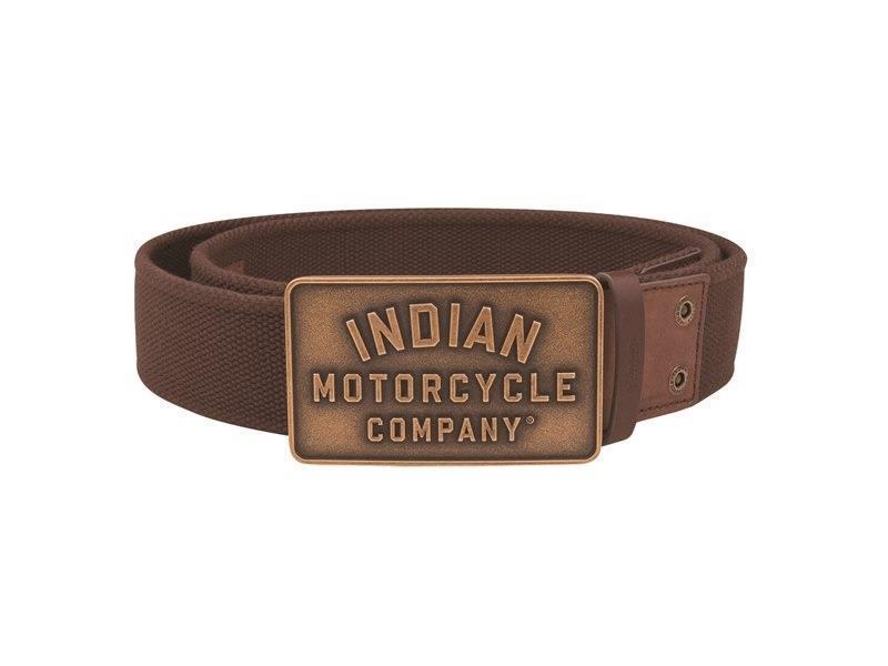 Indian Cintura pelle e tessuto IMC Marrone - cinture e bretelle