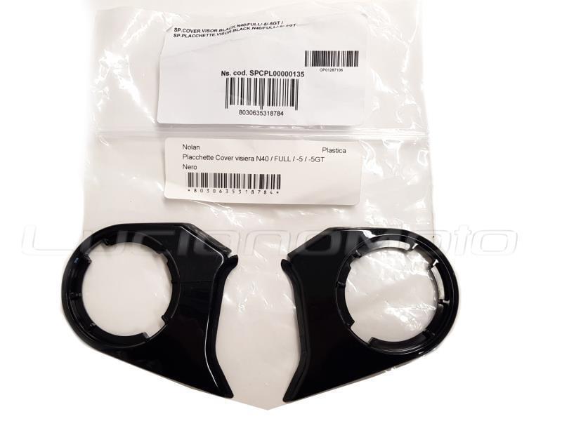 Nolan Placchette Cover visiera N40 / FULL / -5 / -5GT Nero - ricambi