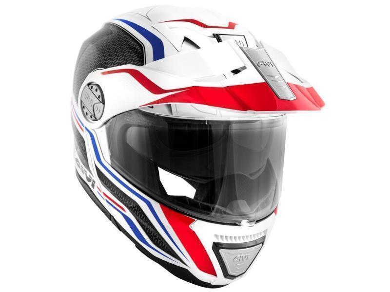 Caschi modulari Givi X33 Canyon Dual Sport casco moto enduro apribile  Layers Bianco / Rosso