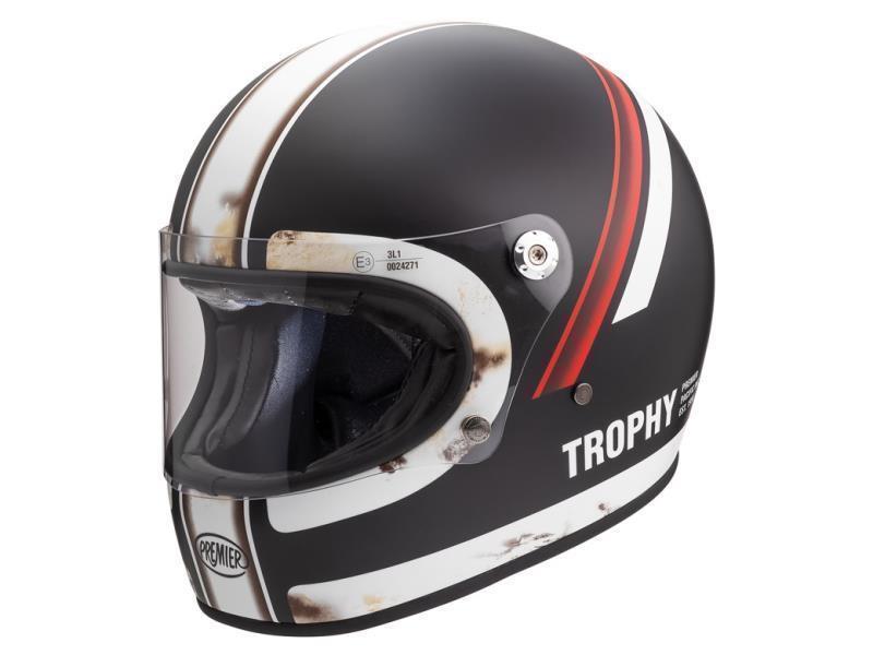 Premier Trophy casco moto vintage DO92 O S BM (opaco) - caschi integrali