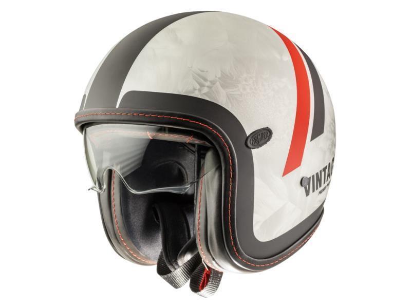 Premier Vintage Evo casco moto Platinum Edit. DR DO92BM cuc. Rosse - caschi jet