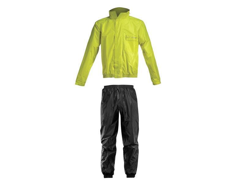 Acerbis Rain logo completo antipioggia giacca e pantaloni Nero / Giallo - antipioggia