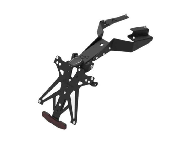 Lightech FA101 Porta targa Fantic Caballero Scrambler Rally 18 / 20 Nero - porta targa