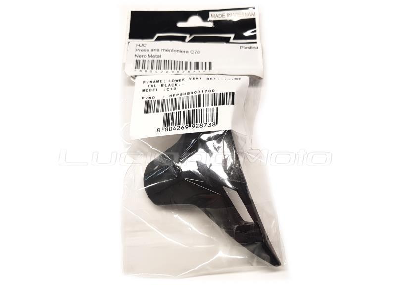 HJC Presa aria mentoniera C70 Nero Metal - ricambi