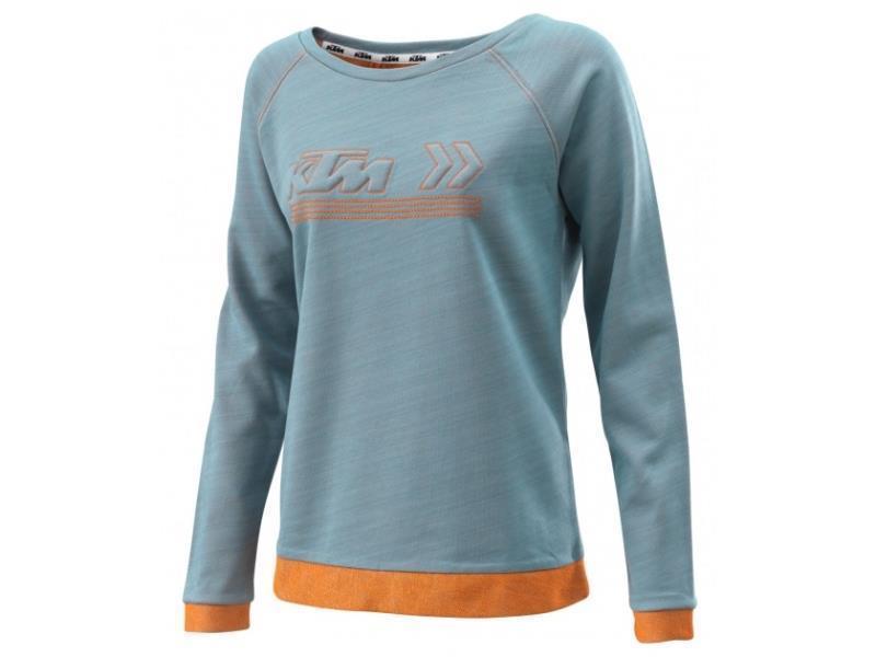 KTM Girls Arrow Sweater felpa donna Azzurro / Arancio - felpe