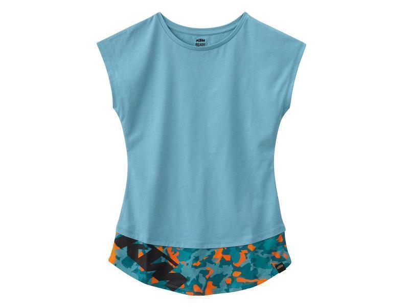 KTM Girls Camou Tee canotta donna Azzurro - tshirt e polo