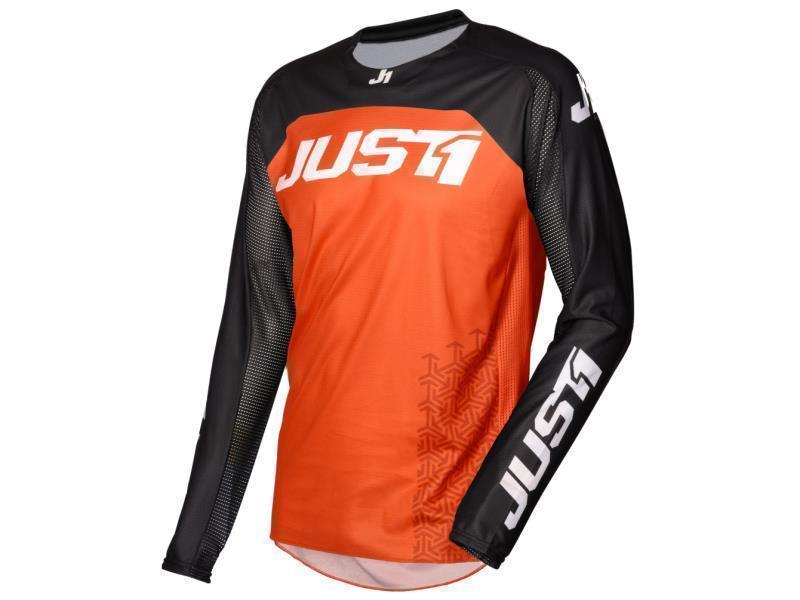 Just1 J Force maglia moto cross jersey Terra Black / Orange - maglie cross