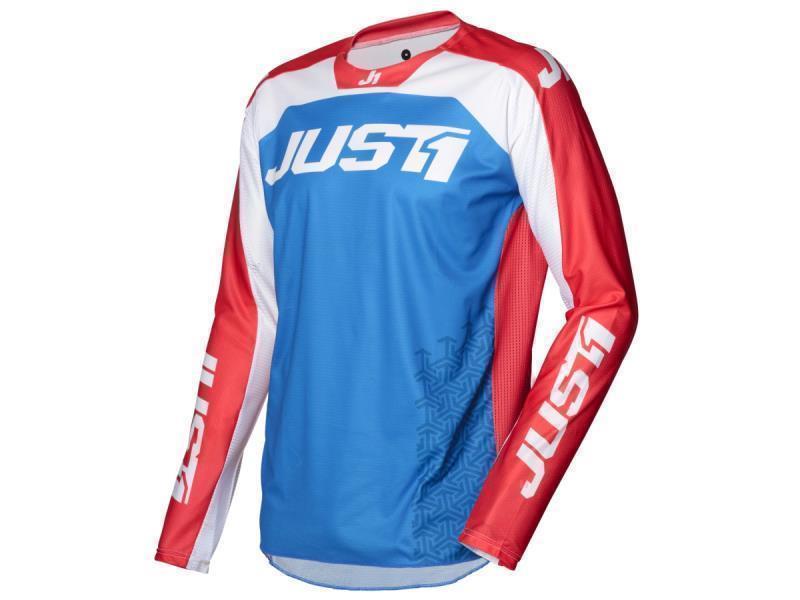 Just1 J Force maglia moto cross jersey Terra Blue / Red / White - maglie cross