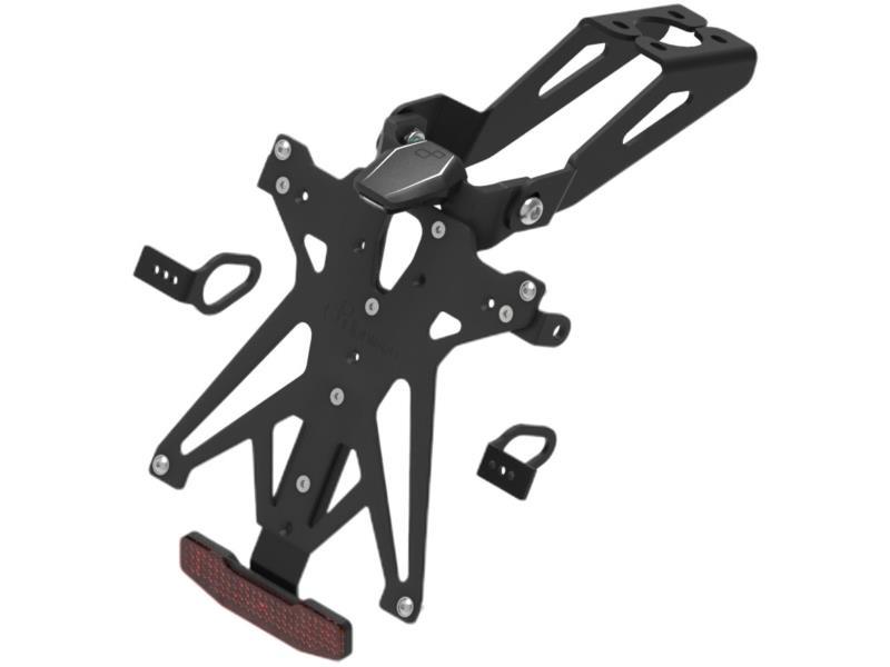 Lightech YA103 Portatarga Yamaha R1 04 / 08 - R6 06 / 16 regolabile Nero - porta targa