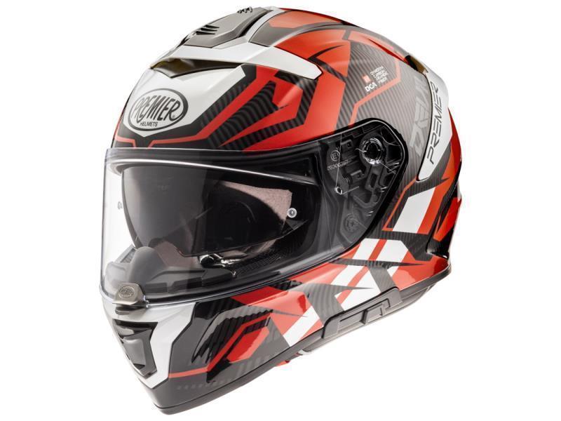 Premier Devil casco moto JC 92 Nero / Rosso / Bianco - caschi integrali