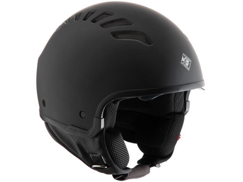 Caschi jet Tucano El Fresh casco demi jet areato Grigio carbone opaco