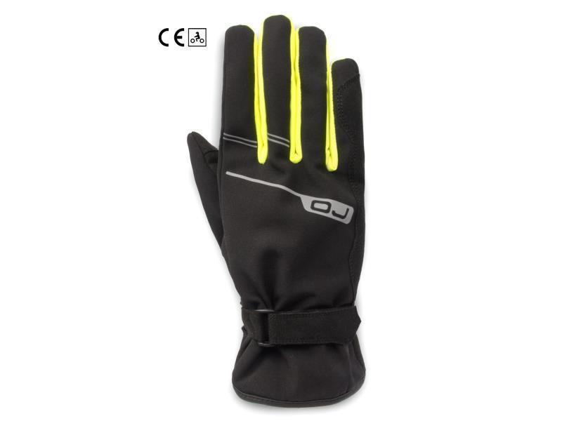 OJ G204 Wire guanti moto impermeabili Nero / Giallo Fluo - guanti impermeabili