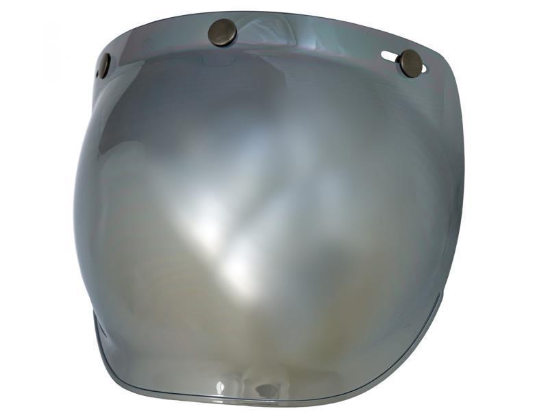 FK Visors Visiera Vintage bubble 3 bottoni Specchiata argento - visiere