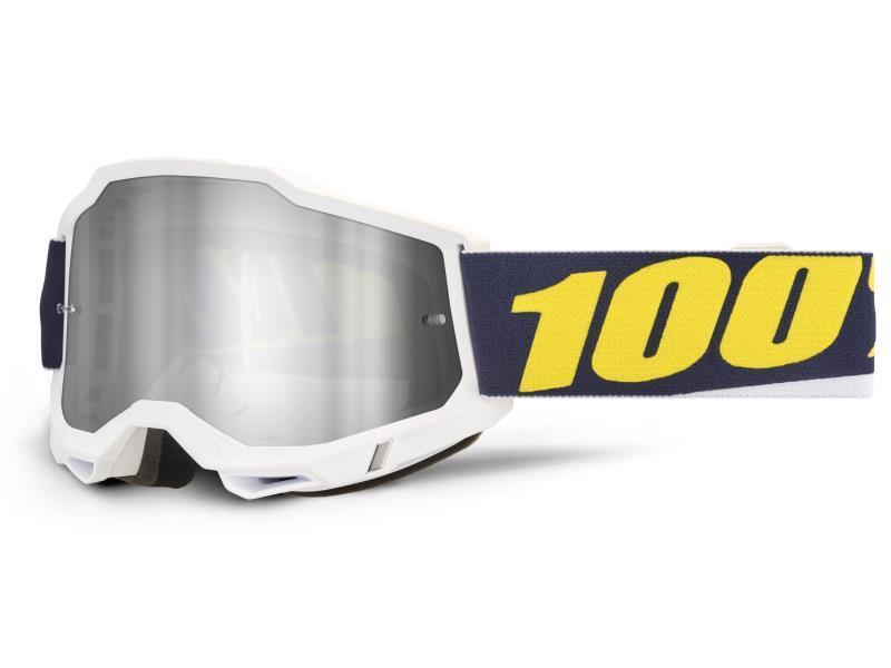 100% Accuri 2 maschera moto cross Torc / Lente a specchio Argento - maschere occhiali e lenti di ricambio