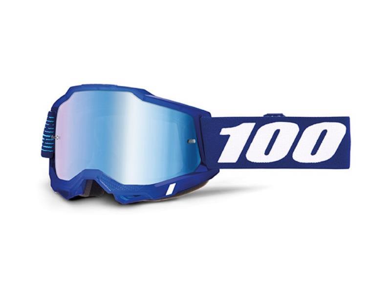 100% Accuri 2 maschera moto cross 2028 / Lente a specchio Blu - maschere occhiali e lenti di ricambio
