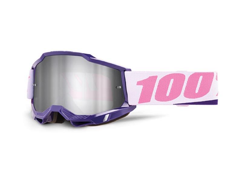 100% Accuri 2 maschera moto cross Yumiko / Lente a specchio Agento - maschere occhiali e lenti di ricambio