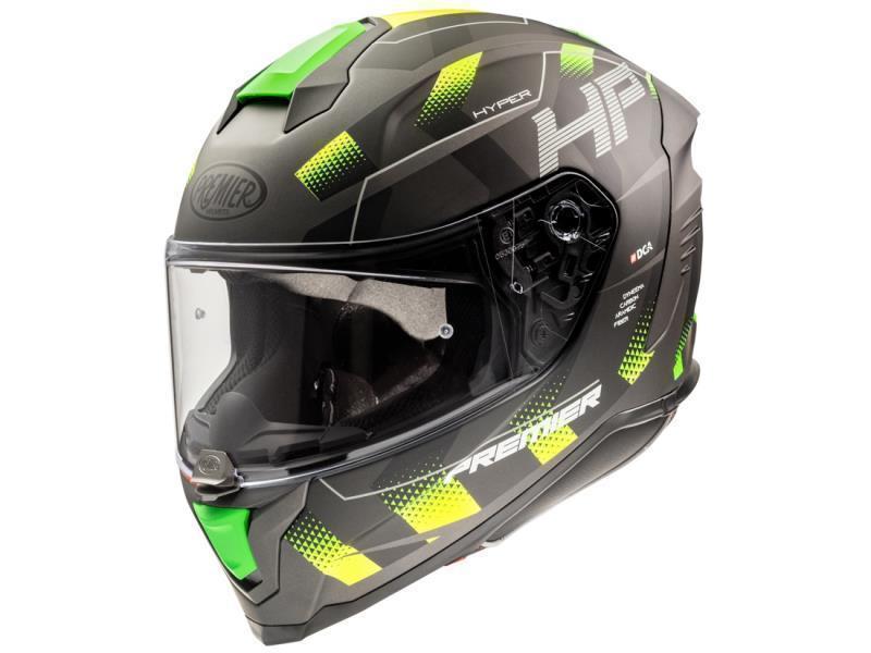 Premier Hyper casco moto HP6 BM Nero / Verde - caschi integrali