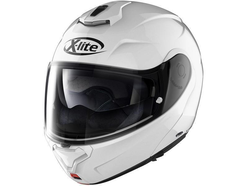 X-lite X1005 N Com casco moto apribile Elegance (3) Metal White - caschi modulari