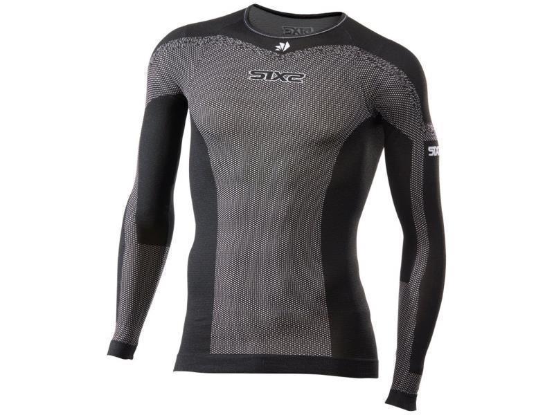 Sixs TS2L T Shirt man lunghe BreezyTouch underwear light estivo Black carbon - sottotute e capi termici