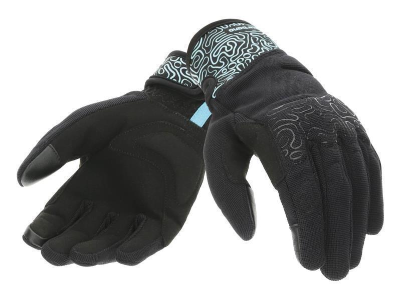 Tucano Miky lady guanti moto donna EN13594 Nero / Tiffy graphic - guanti in tessuto