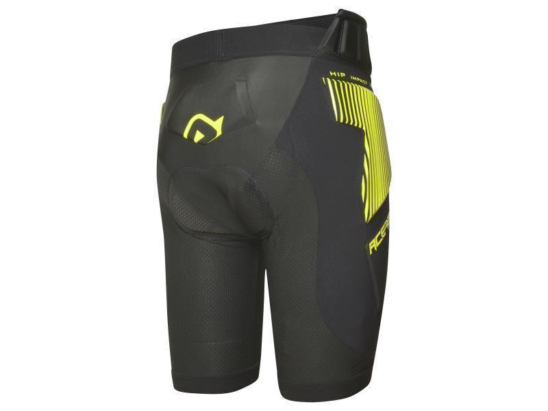 Acerbis Rush soft sottopantaloni moto cross Nero / Giallo - paraschiena e pettorine