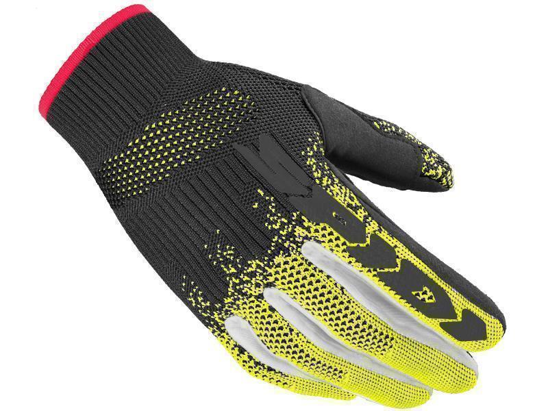 Spidi X Knit guanti moto estivi Nero / Giallo fluo - guanti in tessuto