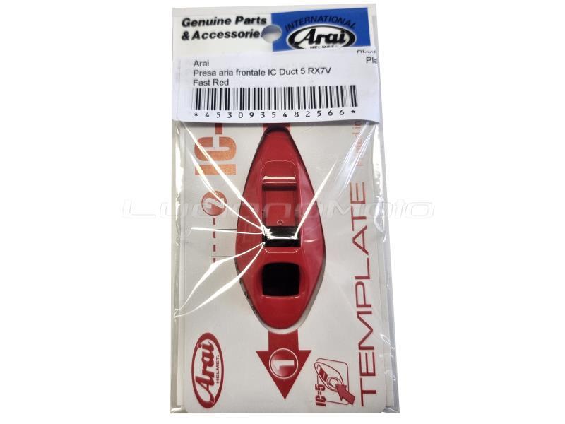 Arai Presa aria superiore frontale IC Duct 5 RX7V Fast Red - ricambi