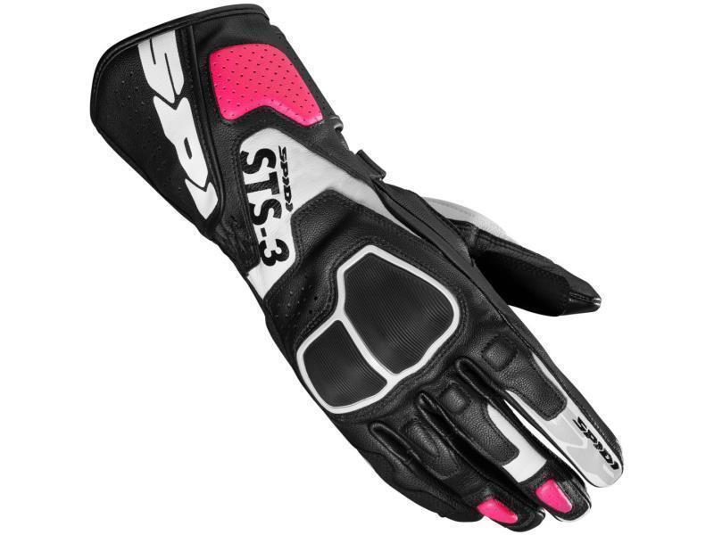Spidi STS 3 Lady guanti moto donna Nero / Fucsia - guanti in pelle