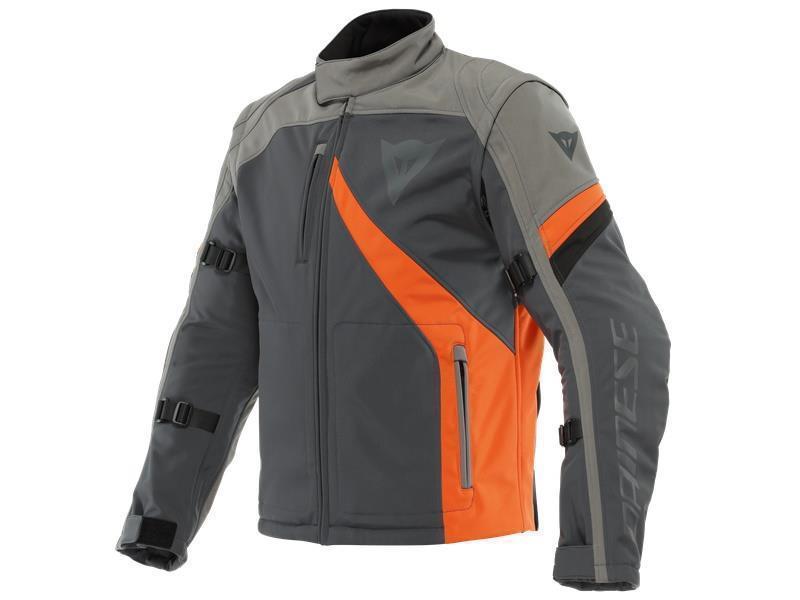 Dainese Ranch Tex giacca moto enduro Ebony / Charcoal Gray / Flame Orange - giacche in tessuto