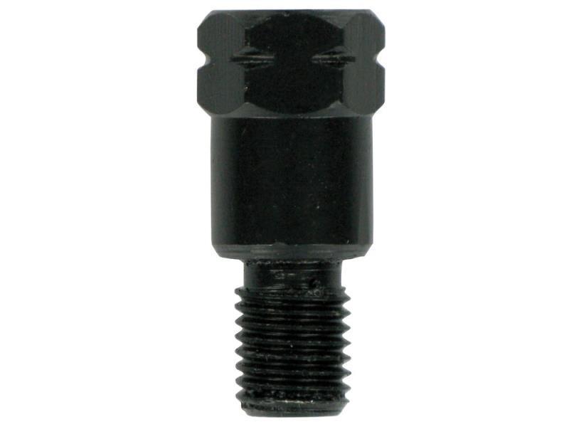 Lampa 90137 Adattatore specchi moto filetto Ø 10mm DX a Ø 10mm SX Nero / Passo 1,25mm - specchietti