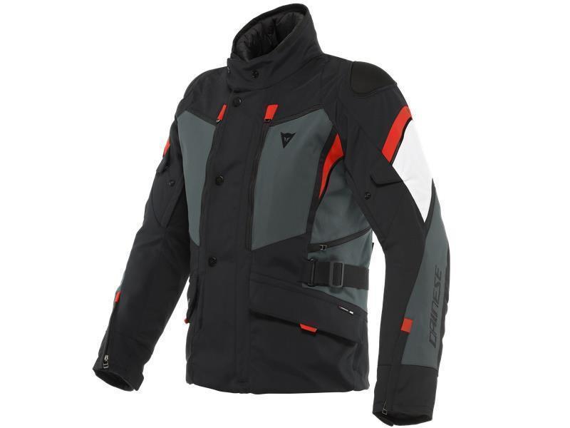 Dainese Carve Master 3 Gore Tex giacca moto touring Black / Ebony / Lava Red - giacche impermeabili