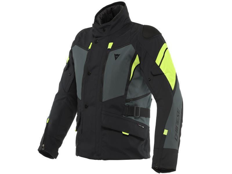 Dainese Carve Master 3 Gore Tex giacca moto touring Black / Ebony / Fluo Yellow - giacche impermeabili