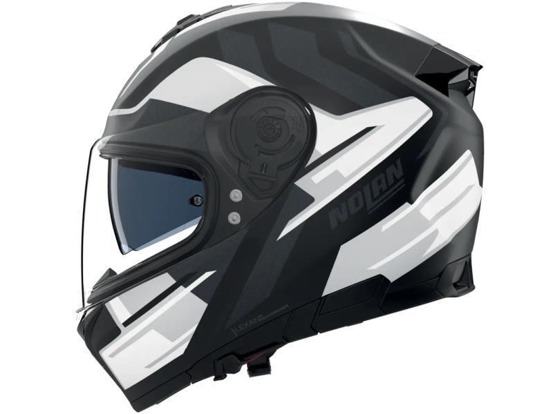 Nolan N80-8 N Com casco moto Trittico (359) Nero / Bianco opaco - caschi integrali