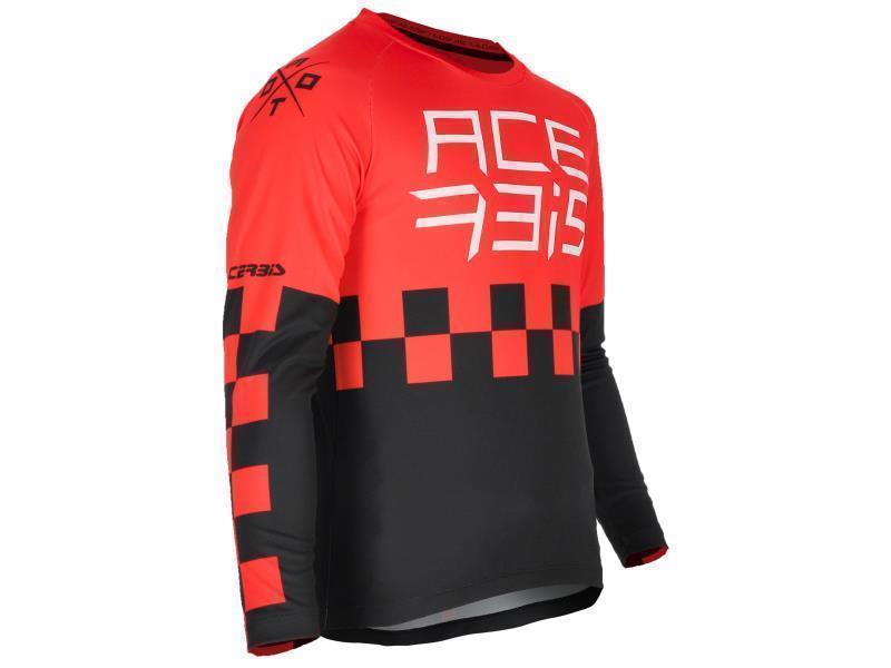 Acerbis MX J Kid One maglia moto cross bambino Rosso / Nero - maglie cross