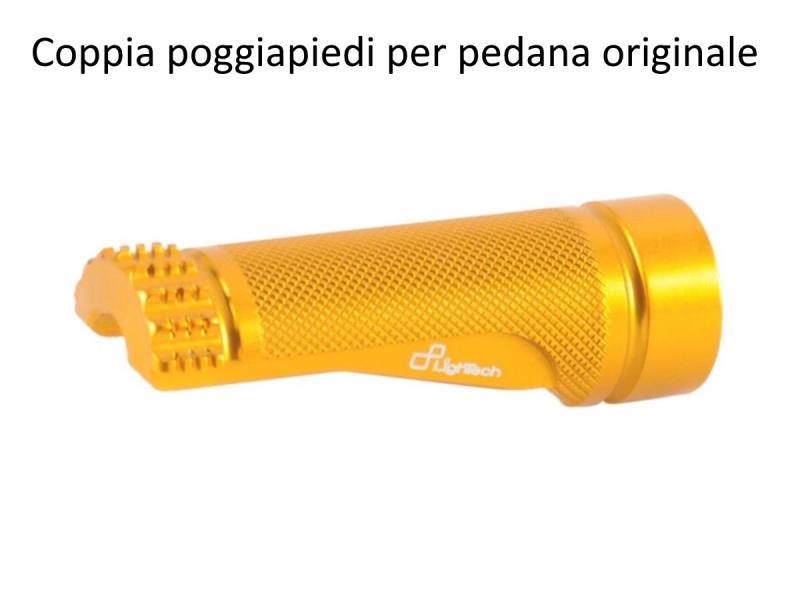 Lightech FTP100 coppia poggiapiedi per pedane originali senza attacch Oro - pedane arretrate