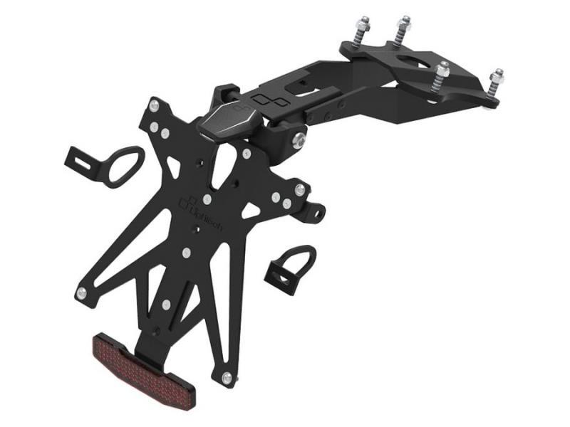 Lightech YA128 porta targa Yamaha MT 09 21 / 22 regolabile Nero - porta targa
