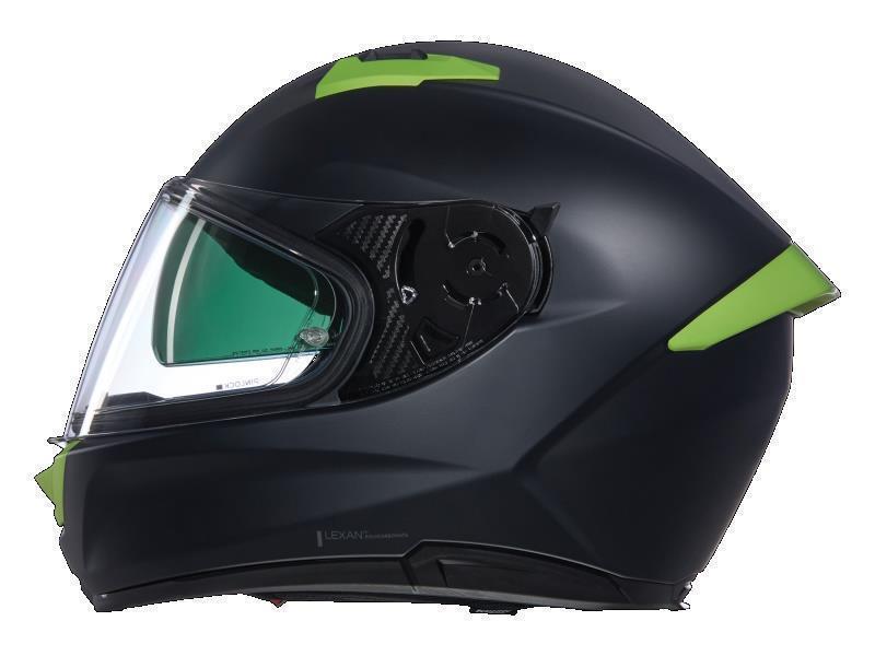 Nolan N60 6 casco moto integrale Classico Nobile (311) Nero/Verde Implulso opaco - caschi integrali