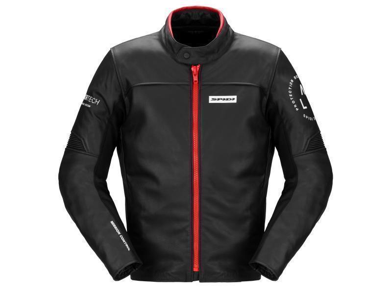 Spidi Genesis giacca moto Nero / Rosso - giacche in pelle