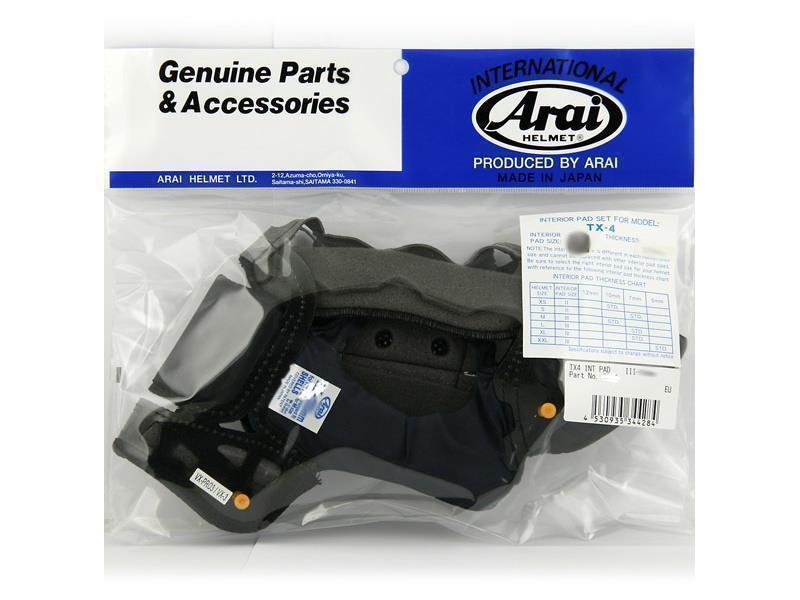 Arai Imbottitura interna Tour X4 / MX-V Spessore 10mmm - ricambi