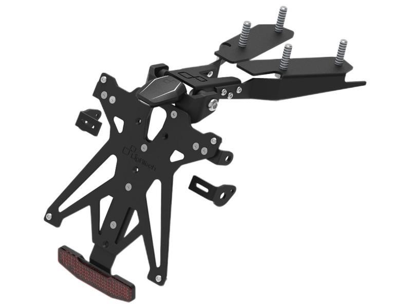 Lightech KTARBN101 porta targa Benelli BN 125 18 / 21 regolabile Nero - porta targa