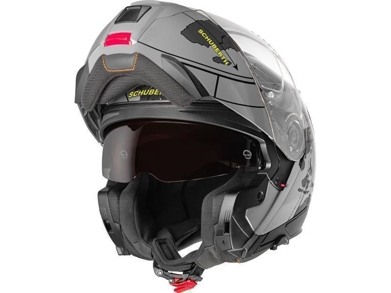 Schuberth C5 casco moto apribile Globe Grey - caschi modulari