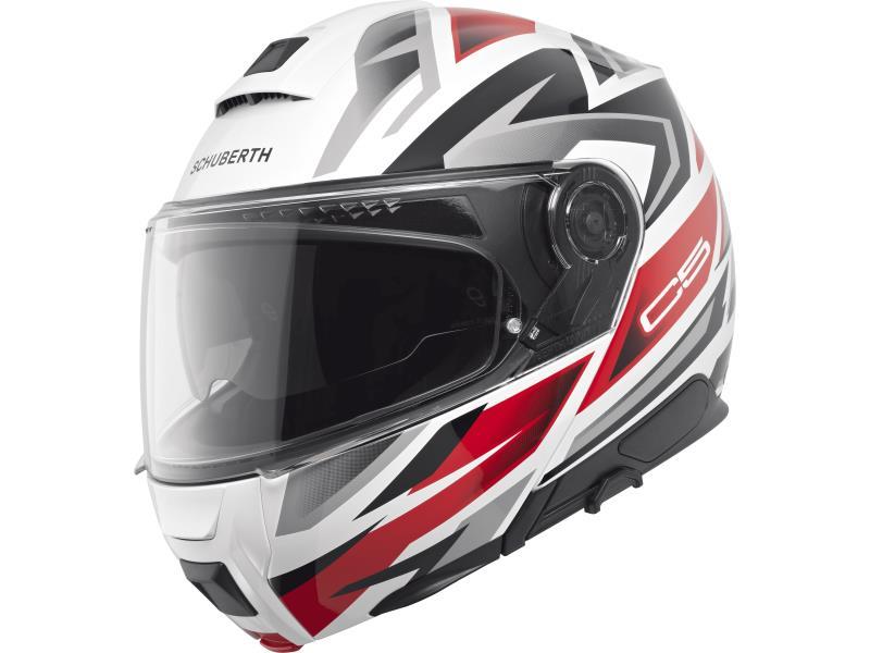 Schuberth C5 casco moto apribile Zenith Rosso - caschi modulari