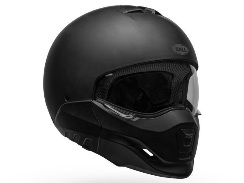 Bell Broozer casco moto mentoniera staccabile Matt Black - caschi jet
