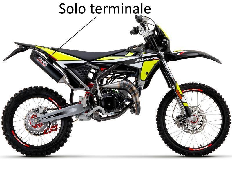 Giannelli Terminale Fantic XE 50 21/23 omologato Sonic Nero - scarichi e terminali