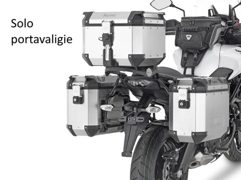 Kappa KL4114 Portavaligie laterali Kawasaki Versys 650 15 / 22 Nero - portapacchi e portavaligie